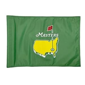 Golf Flag with Tube, Double-Side Printed Augusta National Flag, 420D Nylon Golf Pin Flags, Putting Green Flags for Golf Course Driving Range Collection, 14″ H x 20″ L, Green