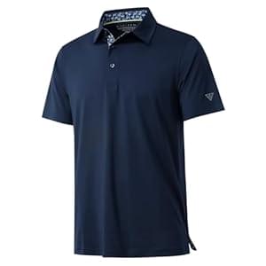 Mens Polo Shirts Short and Long Sleeve Casual Solid Stylish Dry Fit Performance Designed Collared Golf Polo Shirts for Men