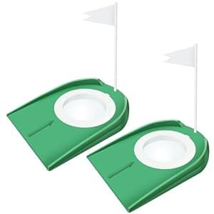 Golf Putting Cup with Flag Golf Putting Hole Practice Training Aids, Indoor Golf Putting Hole
