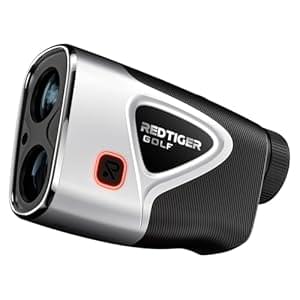 REDTIGER Range Finder Golf, 1200 Yards Golf Rangefinder with Slope, Light-Adaptive Display, 7X Magnification, Flag Lock Vibration, Rechargeable Laser Range Finder with Magnet, GolfVue Series 2