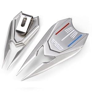 Multifunctional Golf Divot Repair Tool with Strong Magnetic Golf Ball Marker & Hat Clip, Metal Golf Ball Cleaner with Thin Tips, universal, silvia