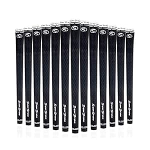 SuperStroke S-Tech Rubber Golf Club Grip, 13 Pack Bundle | Ultimate Feedback and Control | Non-Slip Performance in All Weather Conditions | Swing Faster & Square The Clubface More Naturally, Black