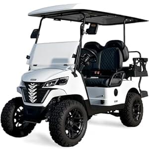 Golfjet Electric Golf Cart for Adults 4 Passenger, Powerful 5000-Watt Electric Motor with 14 Inch Off Road Tires, Built in 48V Battery Golf Utility Buggy