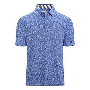Alex Vando Mens Golf Shirt Moisture Wicking Quick-Dry Short Sleeve Casual Polo Shirts for Men