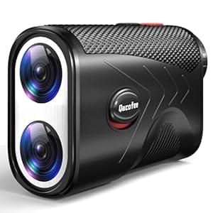 Range Finder Golf Rangefinder with Slope – 1200 Yards Laser Range Finder with Flag Lock, Vibration, 7X Magnification, Rechargeable with Magnetic Mount – Ideal Golf Accessories for Golfers & Hunting