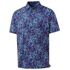 M MAELREG Boys Polo Shirt Short Sleeve Performance Dry Fit Stretch Funny Print Active Casual Collared Golf Shirts for Boy