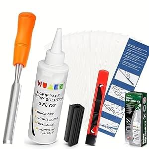 Golf Grips Kit with Golf Grip Tapes Remover Tool, 13 Golf Grip Tape,Golf Grip Solvent, Rubber Vise Clamp and Hook Knife for Regripping Golf Club Grips, Golf Club Regripping Kit
